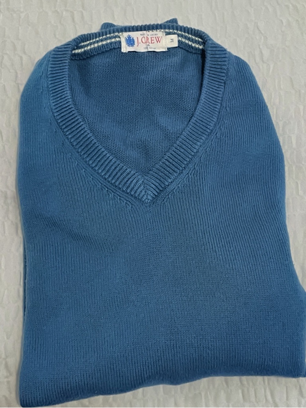J. Crew Men’s Crewneck Sweater, blue. Size m